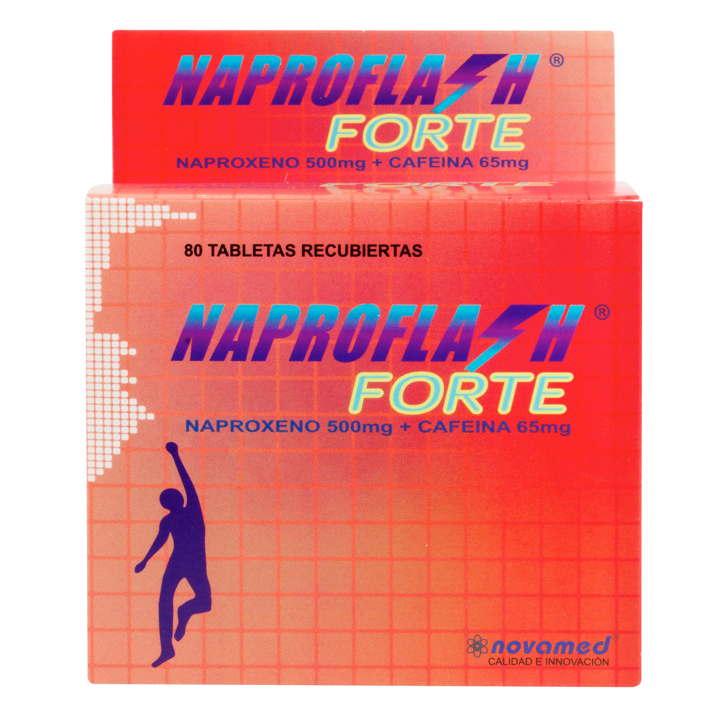 (F) NAPROFLASH FORTE 500 MG 80 CAPSULAS - (LRS) - 4 UNIDADES