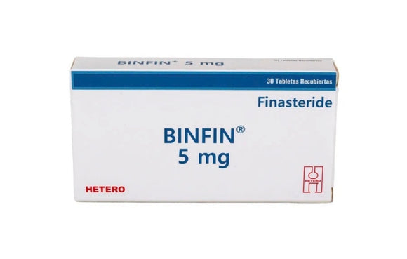 Binfin Finasterida 5 mg 30 Tabletas — Hetero Labs