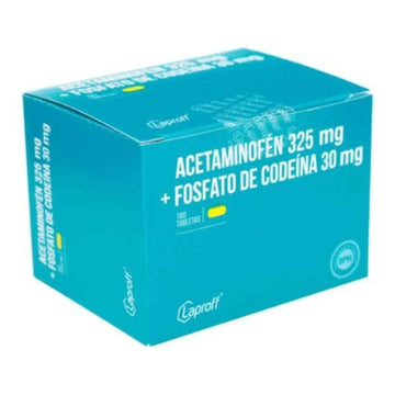 Acetaminofén 325mg + Codeína 30mg 100 tabletas — Laproff