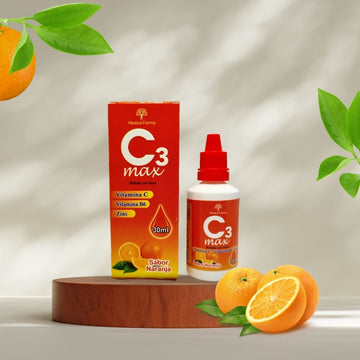 C3 Max Vitamina C + B6 + Zinc Gotas 30 ml Medical Farma - Frasco gotero suplemento dietario
