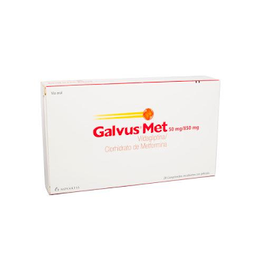 Galvus Met vildagliptina metformina 50/850mg 56 comprimidos — Novartis