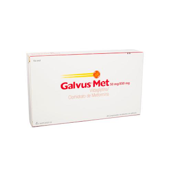 Galvus Met vildagliptina metformina 50/850mg 56 comprimidos — Novartis