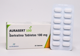 (F) AURASERT 100 MG (SERTRALINA) 28 TABLETAS - 14 UNIDADES