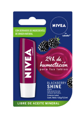 PROTECTOR LABIAL NIVEA LIP CARE BLACKBERRY MORA
