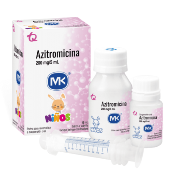 AZITROMICINA 200MG/5ML SUSP MK