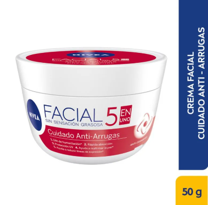 CREMA NIVEA CUIDADO FACIAL ANTI ARRUGAS 50 ML