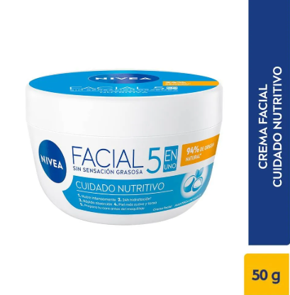 CREMA NIVEA CUIDADO FACIAL NUTRITIVO 50 ML - (EXH)