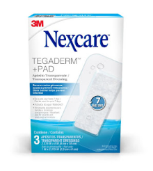 APOSITO TEGADERM TRANSPARENTE + PAD CAJA X 3 3M NEXCARE 6CM X 7CM