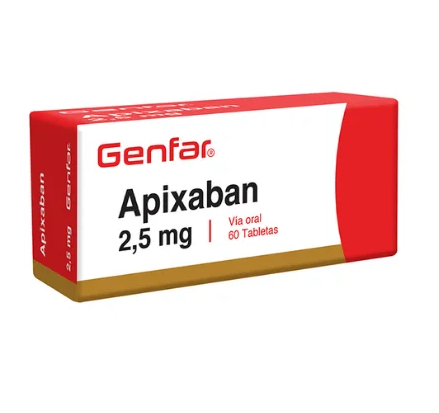 APIXABAN 2.5 MG 60 TABLETAS GF