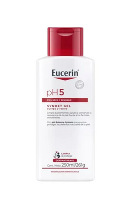 Eucerin pH5 Syndet Gel de Limpieza facial y corporal 250 ml frasco