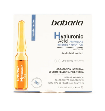 AMPOLLA FACIAL HIALURONICO BABARIA 2 ML 5 UNDS