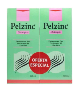 2 SHAMPOO PELZINC 120 ML