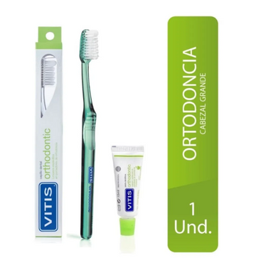 CEPILLO ORTHODONTIC+CREMA DENTAL ORTHODONTIC 15 ML VITIS