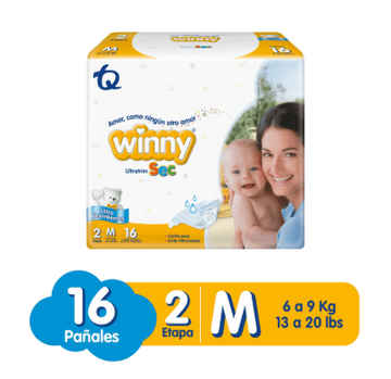 Pañal Winny Ultratrim Sec Etapa 2 16 Unidades