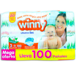 PANAL WINNY ULTRATRIM SEC ETAPA 3 100 UNIDADES - Uno A Droguerias