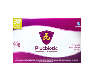 PLUCBIOTIC ACH 3GR (LACTOBACILLUS) 30 SACHETS 11 CEPAS - Uno A Droguerias