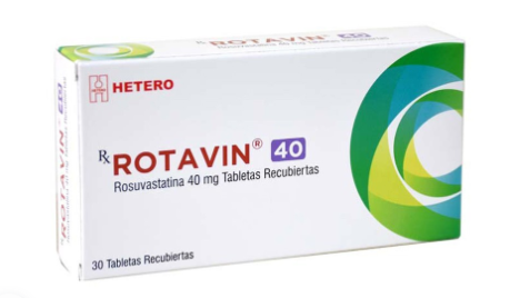 Rotavin Rosuvastatina 40 mg 30 Tabletas — Hetero Labs