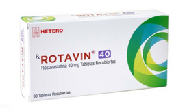 Rotavin Rosuvastatina 40 mg 30 Tabletas — Hetero Labs
