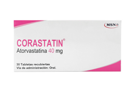 Corastatin Atorvastatina 40mg 30 Tabletas — MSN Laboratories