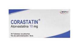 Corastatin atorvastatina 10 mg 30 tabletas — MSN Laboratories