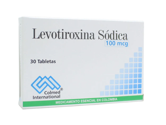 LEVOTIROXINA 100 MG 30 TABLETAS PC - Uno A Droguerias