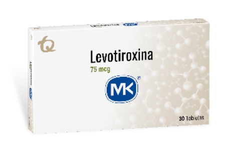 Levotiroxina 75mcg 30 tabletas — MK Tecnoquímicas