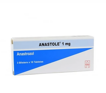 Anastole anastrozol 1mg caja con 30 tabletas — Hetero