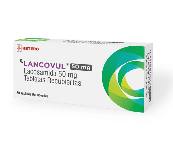 Lancovul (lacosamida) 50 mg 30 Tabletas Ht