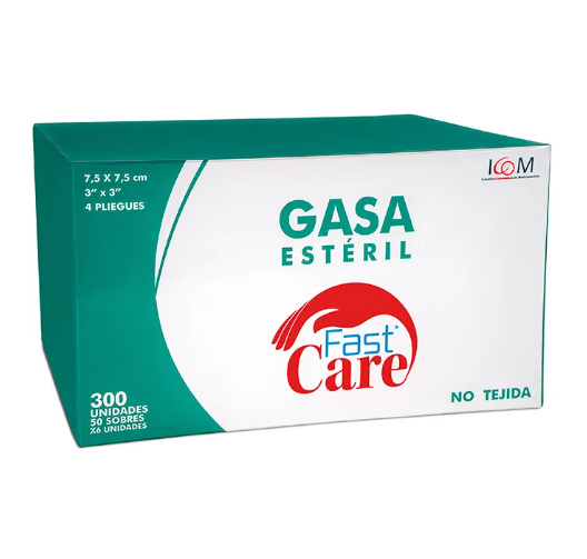 Gasa Icom Esteril No Tejida 3X3 50 Sobres 6 Unidades