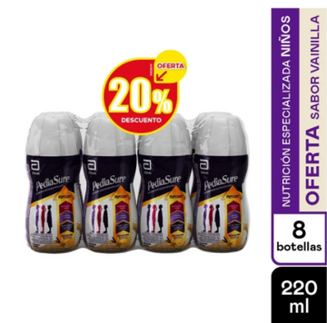 8 Pediasure Rpb Vainilla 220 ml P.E 20% Desc.