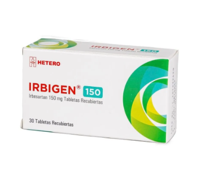 Irbigen Irbesartán 150 mg 30 Tabletas — Hetero