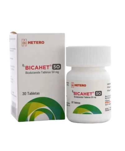 Bicahet 50 mg (Bicalutamida) 30 Tabletas — Hetero