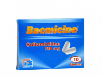 Bacmicine 750 mg (sultamicilina) 10 Tabletas