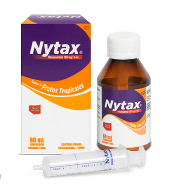 Nytax Suspensión Nitazoxanida 100 mg/5 ml x 60 ml — Procaps
