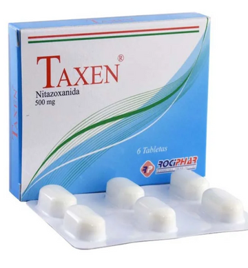 Taxen 500 mg Nitazoxanida Rociphar x 6 Tabletas
