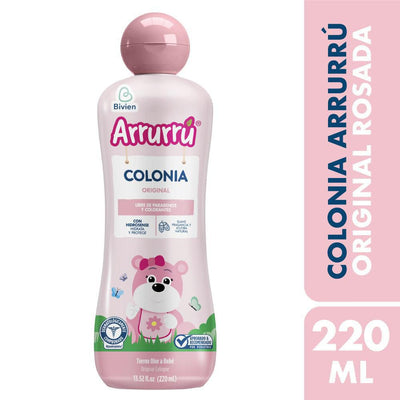 Colonia Arrurrú Naturals Original Rosada para bebé 220 ml — Belleza Express