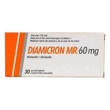 Diamicron MR gliclazida 60mg 30 tabletas — Servier