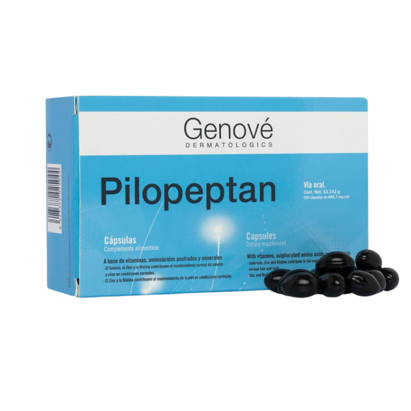 Pilopeptan 60 cápsulas anticaída capilar — Colvenfar