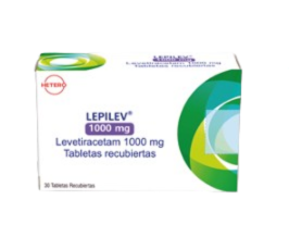 Lepilev 1000 mg (Levetiracetam) 30 Tabletas — Hetero