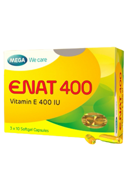 Enat 400 Vitamina E 400 UI x30 Cápsulas Blandas antioxidante - MEGA We Care Colombia