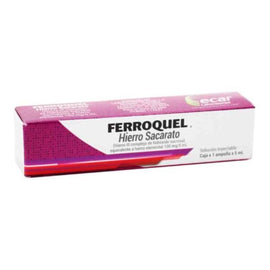 Ferroquel hierro sacarosa 1 ampolla 5ml — Ecar
