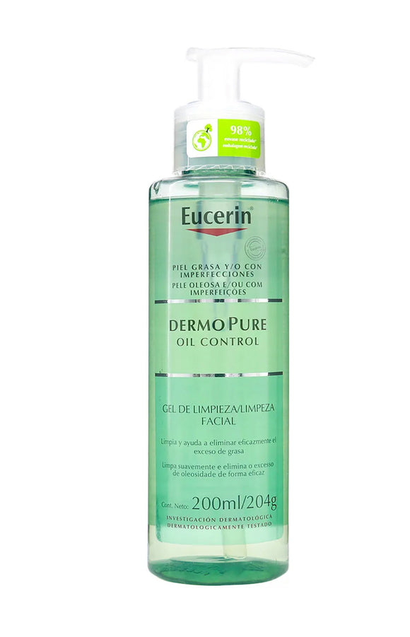 Gel Limpiador Facial Eucerin Dermopure Oil Control Frasco 200ml