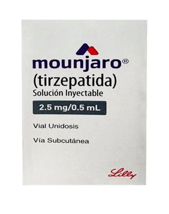 MOUNJARO (TIRZEPATIDA) 2.5 MG/ 0.5 ML 1 VIAL