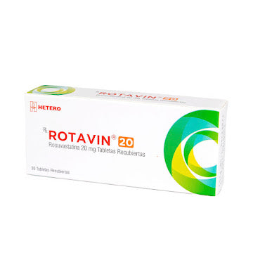 Rotavin 20mg rosuvastatina 30 tabletas — Hetero Seven Pharma