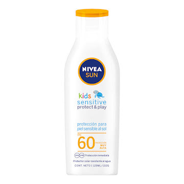 Bloqueador Nivea Sun Kids FPS 60 Sensitive 125 ml