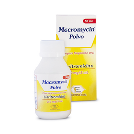 Macromycin claritromicina 250mg/5ml suspensión oral 50ml — Labquifar