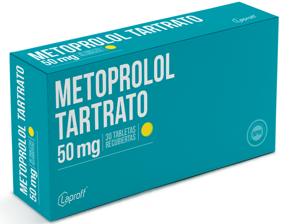 Metoprolol 50 mg 30 Tabletas — Laproff