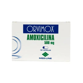 Orvimox Amoxicilina 500mg 100 cápsulas — Med Line