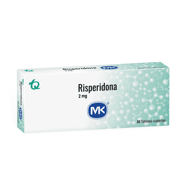 Risperidona 2 mg 20 tabletas — MK Tecnoquímicas