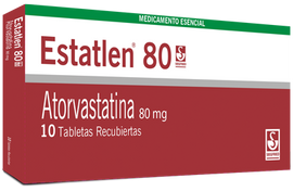 Estatlen 80mg Atorvastatina 10 tabletas — Siegfried
